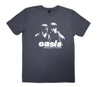 Rock Off officially Licensed Products Oasis Definitely Maybe Photo Stencil T Shirt M Navy