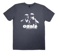 Rock Off officially licensed products Oasis Definitely Maybe Photo Stencil T Shirt M Navy