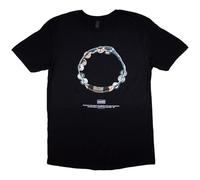Oasis Definitely Maybe Tambourine Official Tee T-Shirt Mens Unisex (Medium) Black