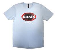 Rock Off officially licensed products Oasis Definitely Maybe Union Jack Oval T Shirt M Blue