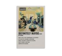Oasis DefinitelyMaybe Poster Aesthetics Canvas Wall Art Living Room Poster Modern Home Decoration Printing Poster Home Office Decoration Canvas Poster Art Poster DecorationUnframe-style-1412x18inch(30