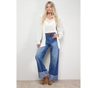 OASIS Denim Turn Up Straight Leg Jean 16