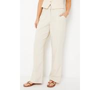 Oasis Drapey Wide Leg Relaxed Trouser In Stone stone 16