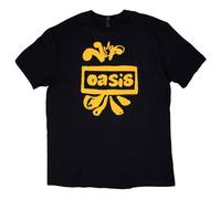(XXL, Black) Oasis Drawn Band Logo T Shirt