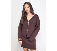 Oasis Women's Edge to Edge Button Down Cardigan in Chocolate | Size: Small Oasis Chocolate S