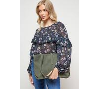 Oasis Esty Suede Tote Bag In Olive olive One Size