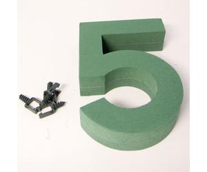 Oasis Floral Foam Numbers 0,1,2,3,4,5,6,7,8,9 Available (Number 5)