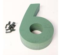 Oasis Floral Foam Numbers 0,1,2,3,4,5,6,7,8,9 Available (Number 6)