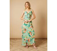OASIS Floral Waist Detail Ruffle Maxi Dress 16
