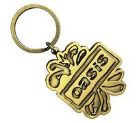 Oasis Gold Band Logo Splat Keychain Keyring One Size