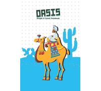 Oasis Graph & Lined Notebook: Graph & Lined Notebook 6 " x 9 " ( Printable 5 mm. square grid half page with lined ) Notebook cover cartoon camel rider illustration with blue desert background.