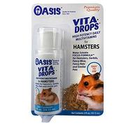 Oasis Hamster Vita-Drops All-in-1 Multivitamins - Daily Vitamin Supplement Supports Healthy Bones & Teeth, Joints & Digestion, Promotes Healthy Skin Coat, Orange Flavor, 2-Ounces