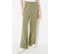 Oasis Women's High Waisted Wide Leg Welt Pocket Trouser in Khaki | Size: 10 Oasis Khaki 10