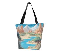 oasis in the desert Fashionable shoulder handbag, women's crossbody shoulder bag, suitable for weekend travel shopping shoulder bag
