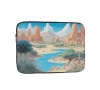 Oasis In The Desert Patterned Laptop Sleeve Bag, 10-Inch Shockproof Laptop Sleeve, Slim Laptop Bag,...