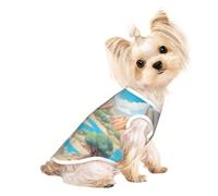 oasis in the desert Pet Breathable Sleeveless T-shirt S for Small Dogs and Cats, Soft, Comfortable, Stylish