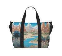 oasis in the desert Printed Tote Travel Bag With Adjustable Shoulder Strap Suitable For Travel And Sports