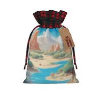 oasis in the desert Two Color Drawstring Gift Bag S Beautiful Convenient Suitable For Christmas Birthdays