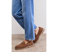 Oasis Isabel Faux Suede Casual Loafers In Camel camel 8