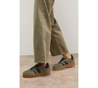 Oasis Isla Faux Suede Lace Up Platform Trainers In Navy navy 4