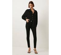 Oasis Jade Mid Rise Skinny Jean In Black black 8R