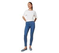 Oasis Jade Mid Rise Skinny Jeans, 10, Mid Wash
