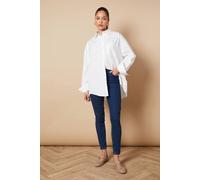 Oasis Jade Mid Rise Skinny Jeans, 14, Indigo