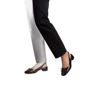 Oasis Keira Faux Leather Bow Detail Slingback Block Heel Court Shoe