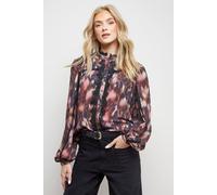 Oasis Lace Trim Blouse multi 8