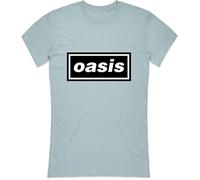 Oasis Ladies Slim Fit T-Shirt: Decca Logo OFFICIAL NEW