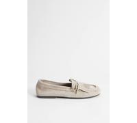 Oasis Laura Faux Suede Tassel Detail Boat Shoes In Beige beige