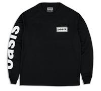 Oasis Live 25 Lockup Long Sleeve T-Shirt in Black | Size: XL Oasis Black XL