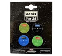 Oasis Live 25 Single Discs Fridge Magnet Set Of 4