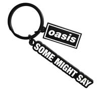 Oasis Live 25 Some Might Say Decca Band Logo Charm Keychain