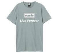 OASIS LIVE FOREVER TITLE AMPLIFIED VINTAGE STRANGE BLUE X LARGE - T-shirt