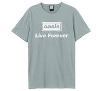 OASIS LIVE FOREVER TITLE AMPLIFIED VINTAGE STRANGE BLUE XX LARGE - T-shirt