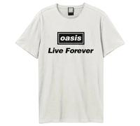 OASIS LIVE FOREVER TITLE AMPLIFIED VINTAGE WHITE X LARGE - T-shirt