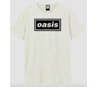 Amplified Oasis Decca Band Logo Charcoal T Shirt XL