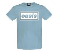 Amplified Oasis Logo Strange Blue T-Shirt -L