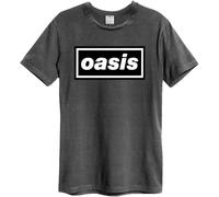 Amplified Oasis Decca Band Logo Charcoal T Shirt XL