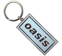 Oasis Logo Sky Blue Band Logo Keyring Keychain One Size