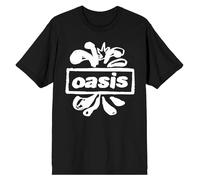 (XXL, Black) Oasis Splat Band Logo T Shirt