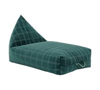 Oasis long pouffe in eco-velvet Green one size