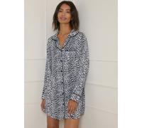 OASIS Long Sleeve Printed Satin Nightie Animal S