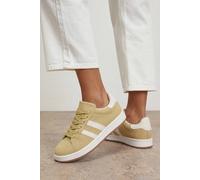 Oasis Women's Lottie Faux Suede Lace Up Trainers in Mustard | Size: 4 Oasis Mustard 4