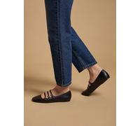 OASIS Madalena Faux Leather Multi Maryjane Ballet Pumps Black 4