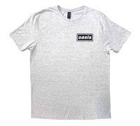 Oasis Men's Definitely Maybe Promo Back Print T-Shirt in Grey | Size: Small Oasis Grey S