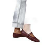 Oasis Women's Mia Faux Leather Mary Jane Ballet Flats Shoe in Oxblood | Size: 6