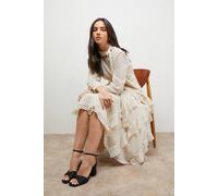 Oasis Midyim Satin Ruched Front High Block Heel Sandals In Black black 5