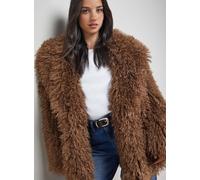 OASIS Mongolian Faux Fur Short Coat L